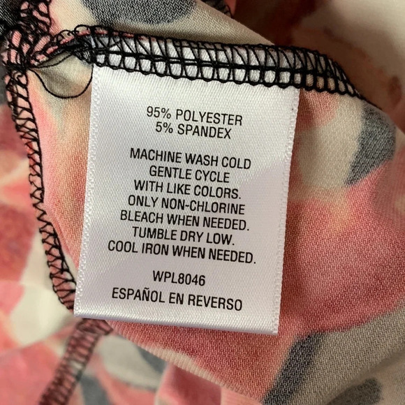 JM Collection women's size large floral maxi, orange, black and cream, n… - Picture 6 of 6